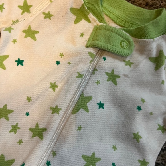 Hanna Andersson "Moon and Back" footless zipper sleeper 0-3 months 50cm - Picture 2 of 4